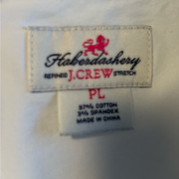 J. Crew white 3/4 sleeve shirt with front buttons size Petite Large - Picture 3 of 6